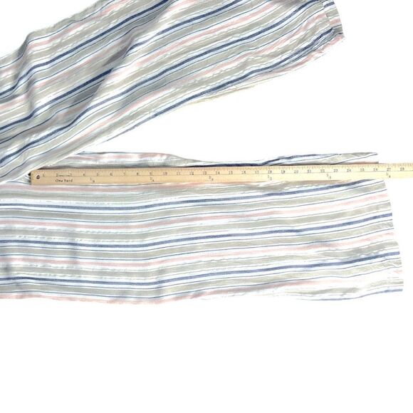 Blue Island Striped Wide Leg Jumpsuit XS Resortwear Cruise Chic Vacation Ready - Picture 14 of 14